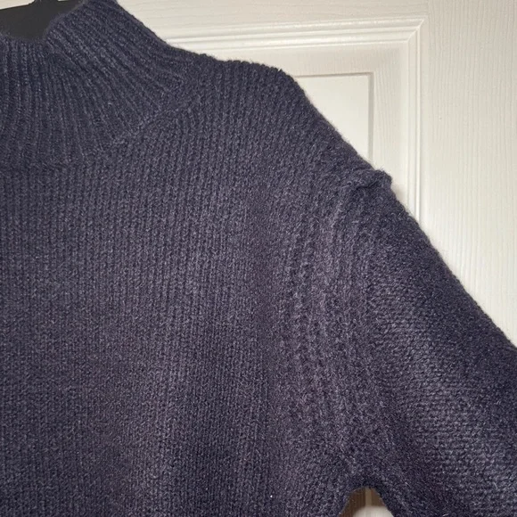 Topshop Dark Navy Women's Turtleneck Sweater - Picture 9 of 10